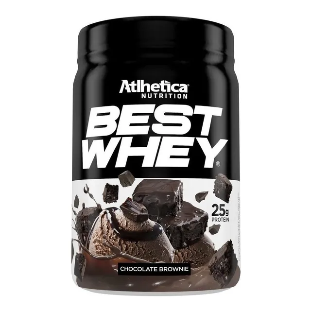 Suplemento en polvo Atlhetica Nutrition Proteínas sabor chocolate brownie x 900g