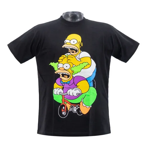 Franela Homero Simpson Y Krusty Adulto Unisex Algodón