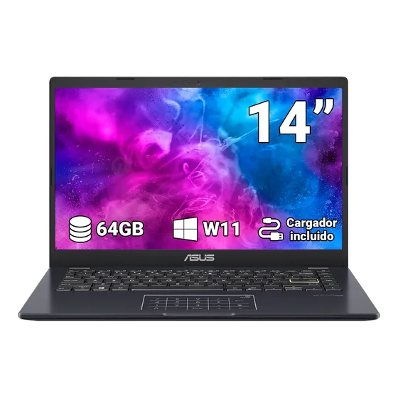 Notebook Asus E410ka 14  Intel Celeron N4500 4gb 64gb W11