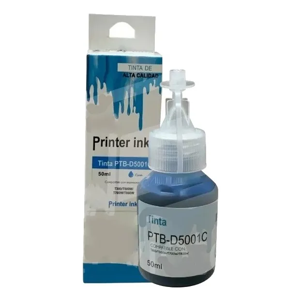 Tinta Compatible Con Bt5001 Cian T300 T500w Bt5001c