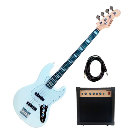 Combo Bajo Eléctrico Sunset Jazz Bass + Amplificador + Cable Combo Bajo Eléctrico Sunset Jazz Bass + Amplificador + Cable