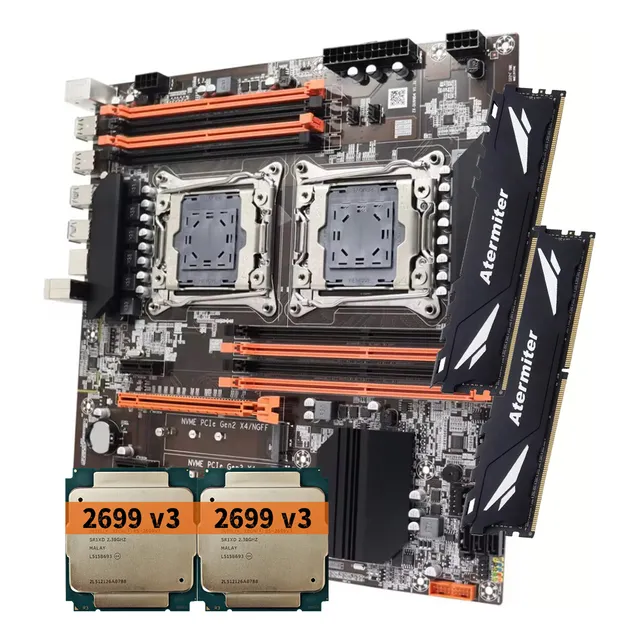 Super Computador Dual Best(36 Núcleos)+placa+32 Gb+e5-2699v3