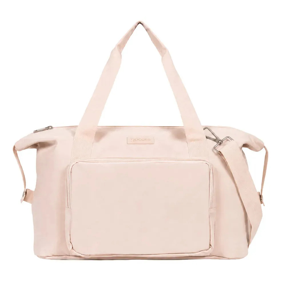 Bolsa Gocase modelo Moove na cor off white com alcas de mao e alca transversal removivel, vista frontal