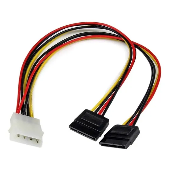 Cable Poder 4 Pines Molex Ide Hembra 2x Sata 15 Pines Macho