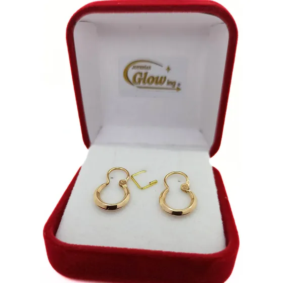 Aros Oro 18k Argollas Criollos Niñas 11mm