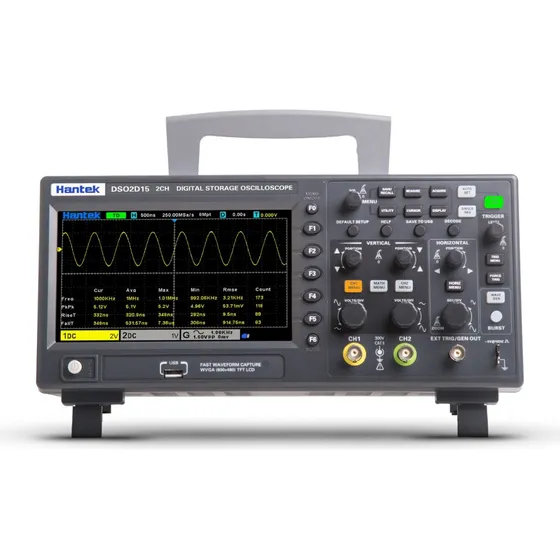 Osciloscopio Digital De Banco Hantek Dso2d15 150mhz 2ch 2en1