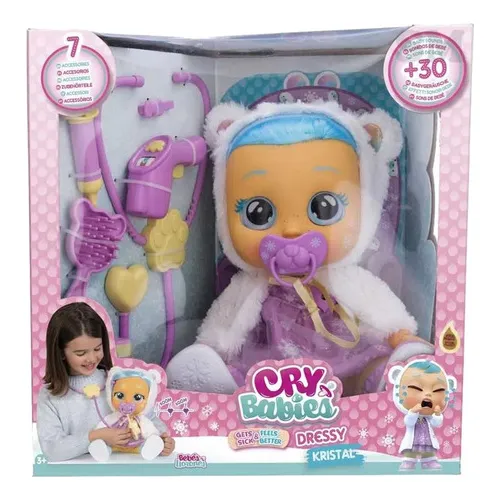 Cry Babies Dressy Kristal Amando E Cuidando Multikids Br2144