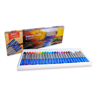Colores Pastel Al Aceite 24 Pz En Barra Azor P Dibujo Gises Colores Pastel Al Aceite 24 Pz En Barra Azor P Dibujo Gises