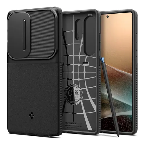 Spigen para Galaxy S24 Ultra, Capa Optik Armor [Tampa Deslizante