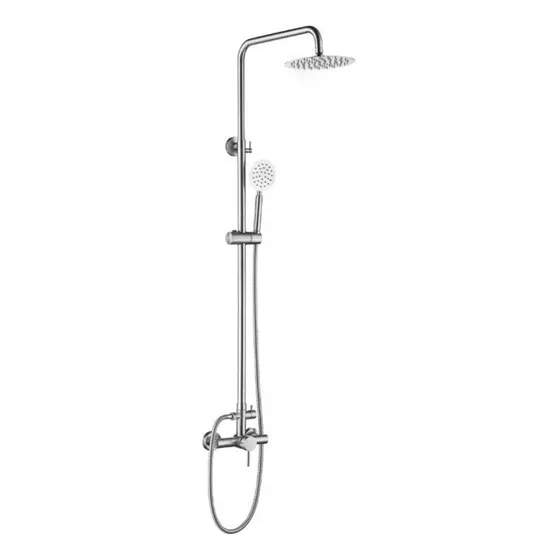 Griferia Barra De Ducha Exterior Brushed Nickel