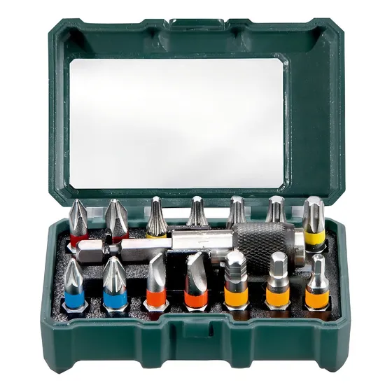 Set Kit Juego De Puntas Para Atornillador 15 Piezas Metabo