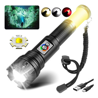 Lámpara Táctica Led Linterna 200000 Lúmenes 10 Modos 1500m Lámpara Táctica Led Linterna 200000 Lúmenes 10 Modos 1500m