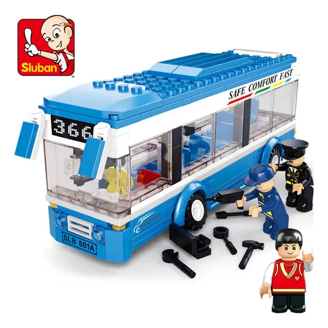 Conjunto De Brinquedos City Bus Model Building Set Para Cria