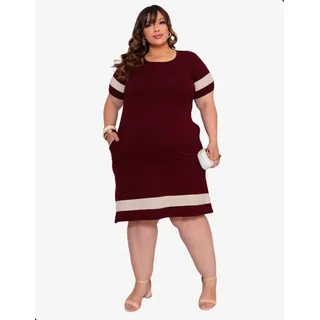 Vestido Plus Size Midi Soltinho Casual Moda Verão Elegante