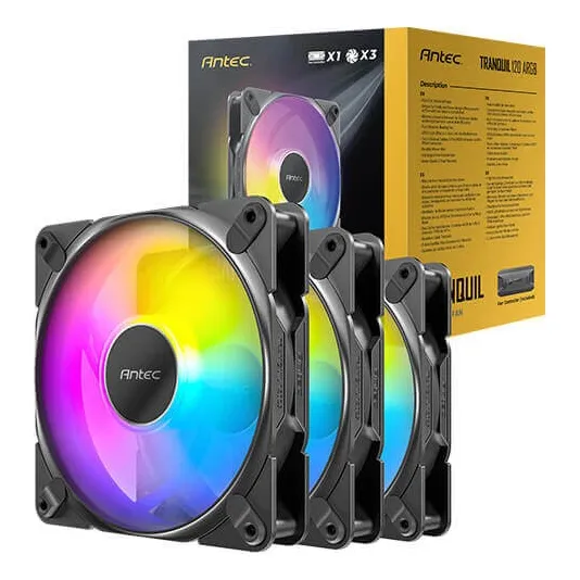 Ventilador Antec Tranquil 120 Argb 120mm 2000rpm Rgb Negro Negro