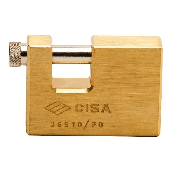 Candado Anticizalla Cisa 70mm De Bronce Con 2 Llaves 