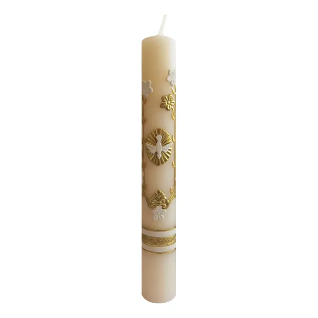 Vela Bautismo, Confirmación O Oración De Boda - Cirio...