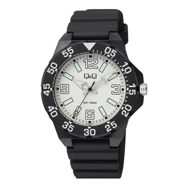 Reloj Q&q Vs24j005y  Negro Para Dama Y Caballero - Garantia