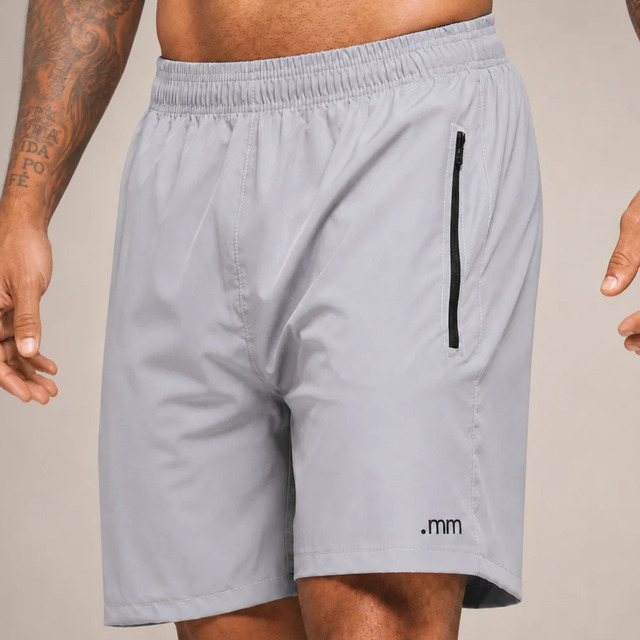 Bermuda Tactel Bolso Zíper (3 cores)