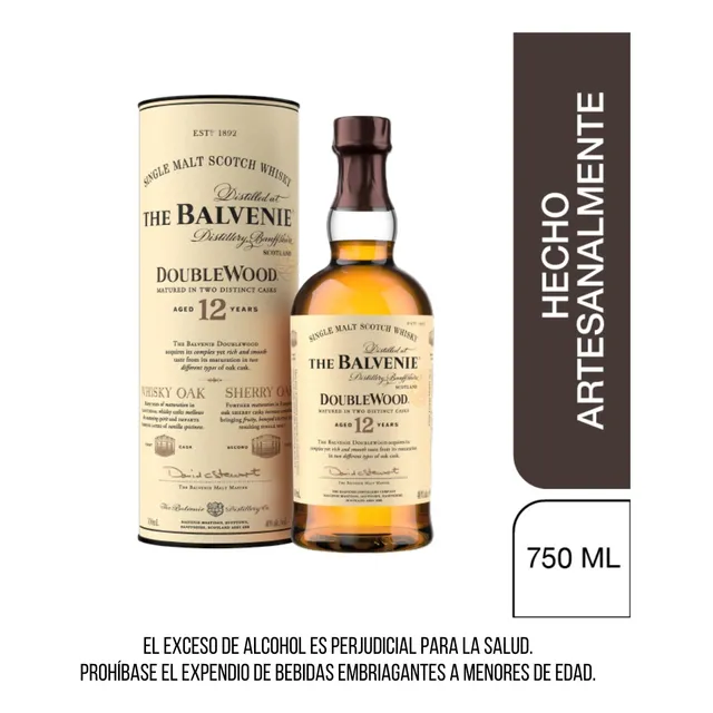 Whisky The Balvenie Doublewood 12 Años - mL a $834