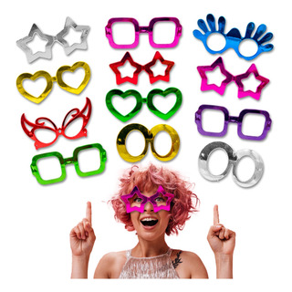 12 Lentes Modelos Surtidos Metálicos Fiesta Batucada Boda 12 Lentes Modelos Surtidos Metálicos Fiesta Batucada Boda