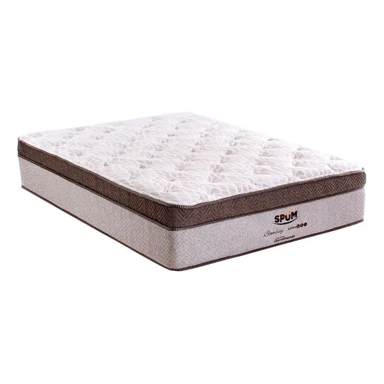 Colchón Matrimonial Dormimundo Bombay Látex Gel 40 Cm Medio Color Marrón claro