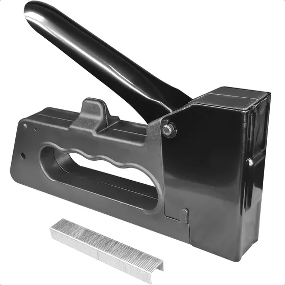 Grampeador De Tapeceiro Alta Pressão Profissional+100grampos