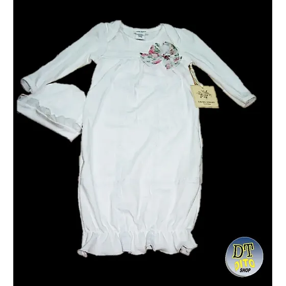 Vestido Bebe Niña 0-6 Meses Laura Ashley Blanco Original
