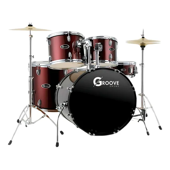 Bateria Acústica Completa Com Pratos Banco Pedal Bumbo 20 22