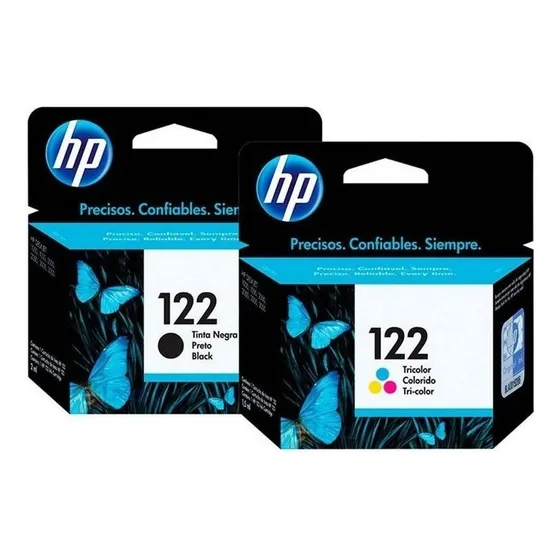 Cartucho De Tinta Hp Kit122 Cor Preto + Colorido