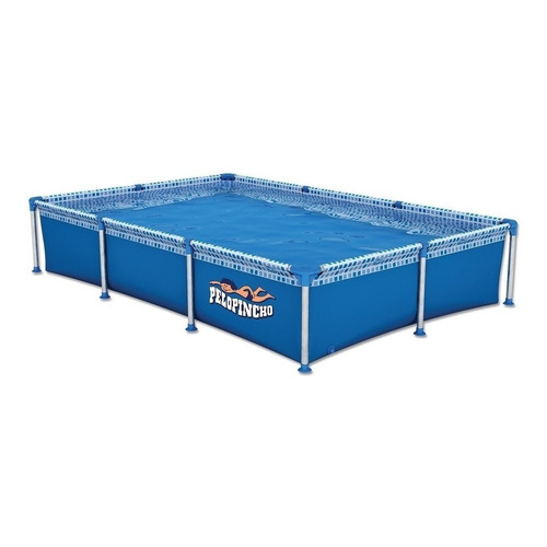Pileta estructural rectangular Pelopincho 1030 con capacidad de 1500 litros de 2.4m de largo x 1.55m de ancho  azul