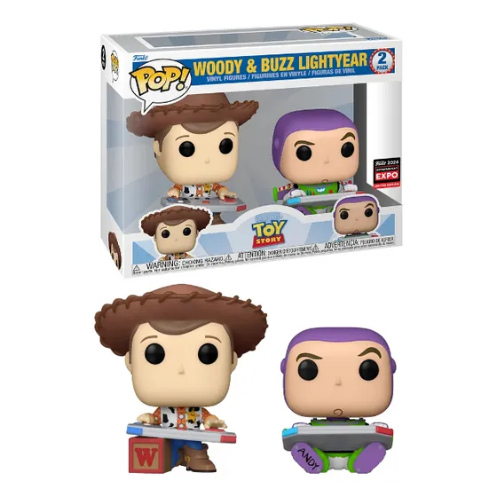 ¡Funko Pop! Paquete exclusivo de Toy Story Woody & Buzz Lightyear 2