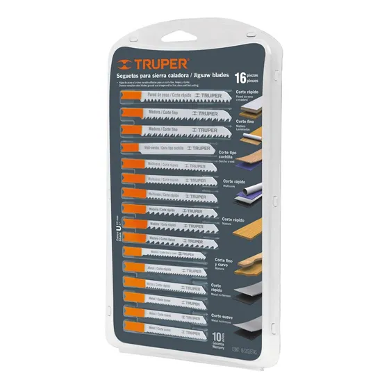 Juego De 16 Seguetas Para Caladora Zanco U - Truper 16129
