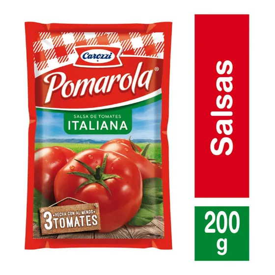 Pomarola Salsa De Tomate Italiana 200 Gr