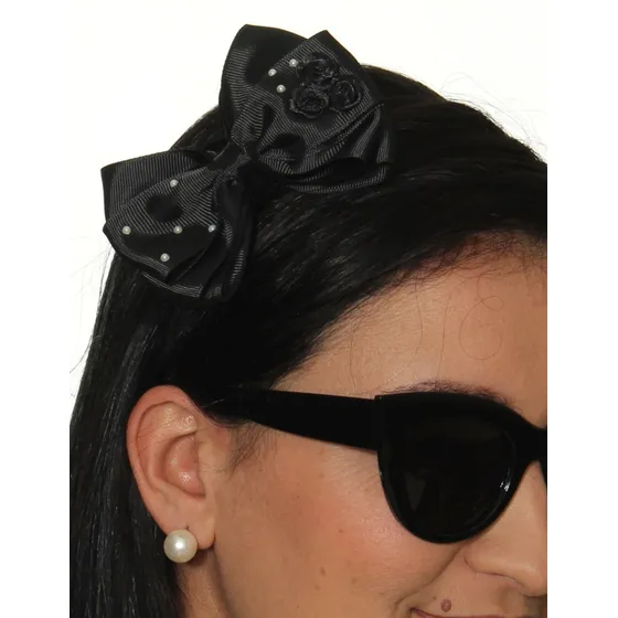 Tiara Arco De Cabelo Encapada Laço Retrô Anos 60 Bolas B06