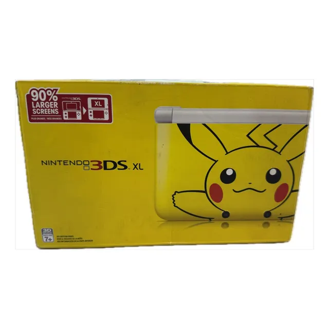 Consola Nintendo 3ds Xl Edición Pikachu Completo En Caja Amarillo