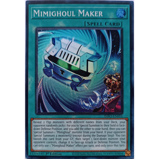 Yugioh! Mimighoul Maker Info-en095 1st Edi Super Yugioh! Mimighoul Maker Info-en095 1st Edi Super