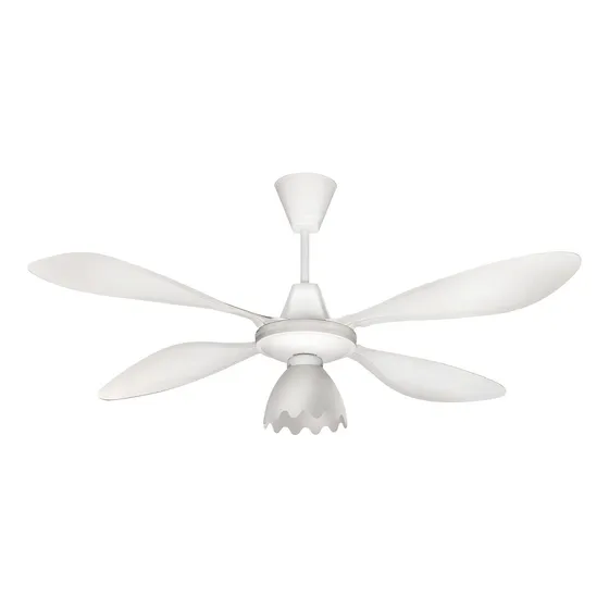 Ventilador Techo Axel Blanco 1 Luz 4 Palas Metal 5 Vel Diámetro 120 cm Frecuencia 50
