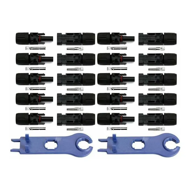 Nuzama Nuevo 10 Conjunto Panel Solar Mc4 Conector Dama 1