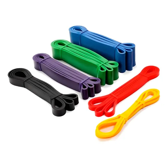 Kit 6 Bandas Elásticas Dominadas Resistencia Gym