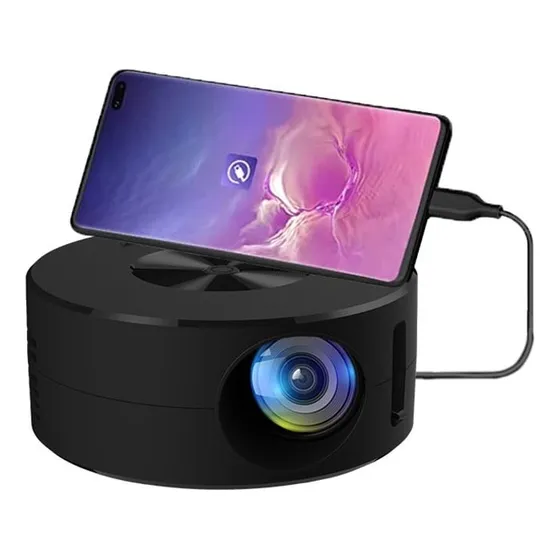 Proyector Lcd Portátil Yt200 - Reproductor Multimedia (negro