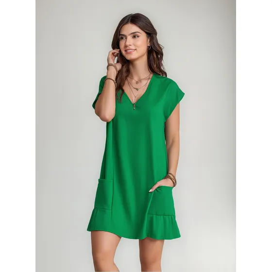Vestido Corto Mujer Verde Rutta 104253