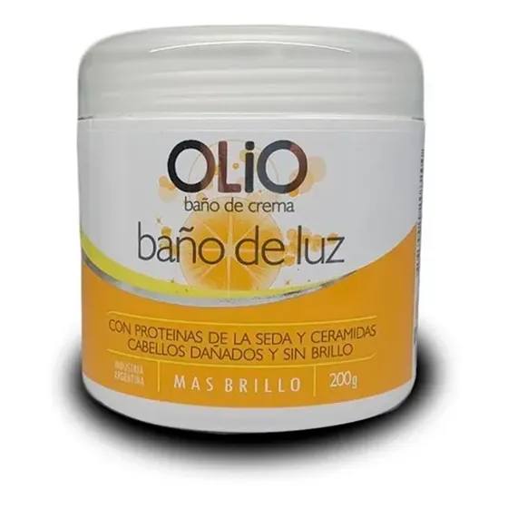 Baño De Crema Luz Cabellos Dañados Reparador Olio X 200gr