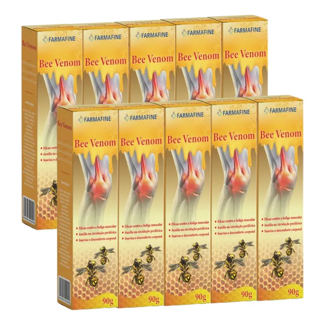 Kit 10 Bee Venom 90g Farmafine