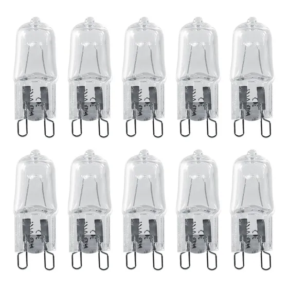 Bombilla Halógena Base G9 10pcs 40w 120v Reemplazo Hogar