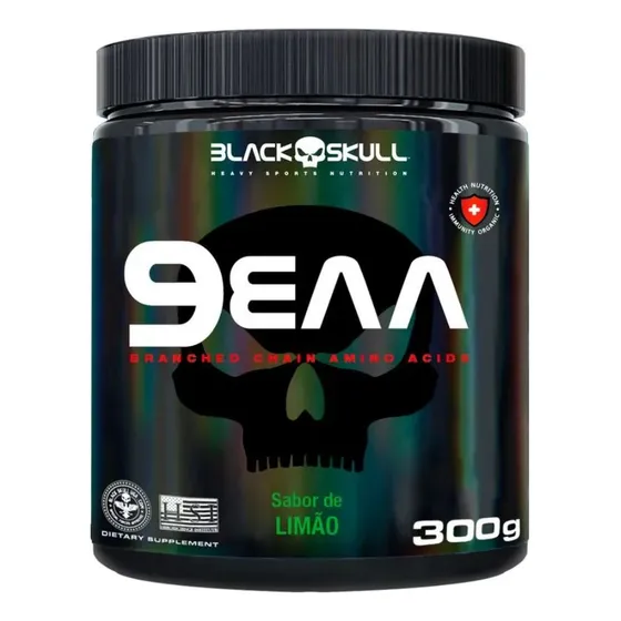 Eaa 9 Aminoácidos Essenciais 300g  Black Skull Sabor Limão