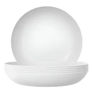 Nadir Conjunto De Prato Blanc Fundo 6 Peças Opaline Nadir