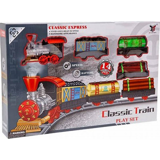 Tren A Pila Con Vias Locomotora Y Vagones Tren A Pila Con Vias Locomotora Y Vagones