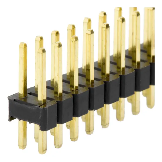 6 Tiras De Pines Recta Doble (2x40) 2.54mm (.1)