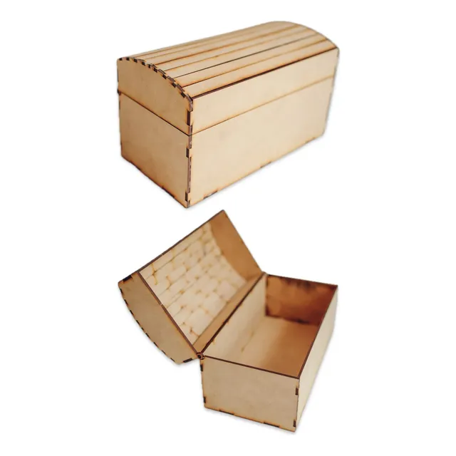 Cofre Baul Grande Fibrofacil Caja Souvenir Multiuso Deco X6u